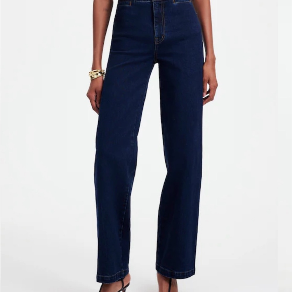 Madewell Emmett Wide-Leg Jean in Leffers Wash